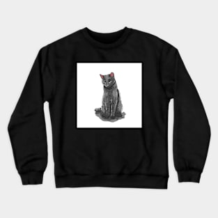 black cat Crewneck Sweatshirt